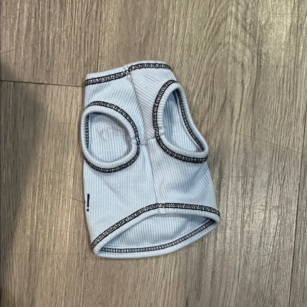 Dog Tank Top with Black Trim